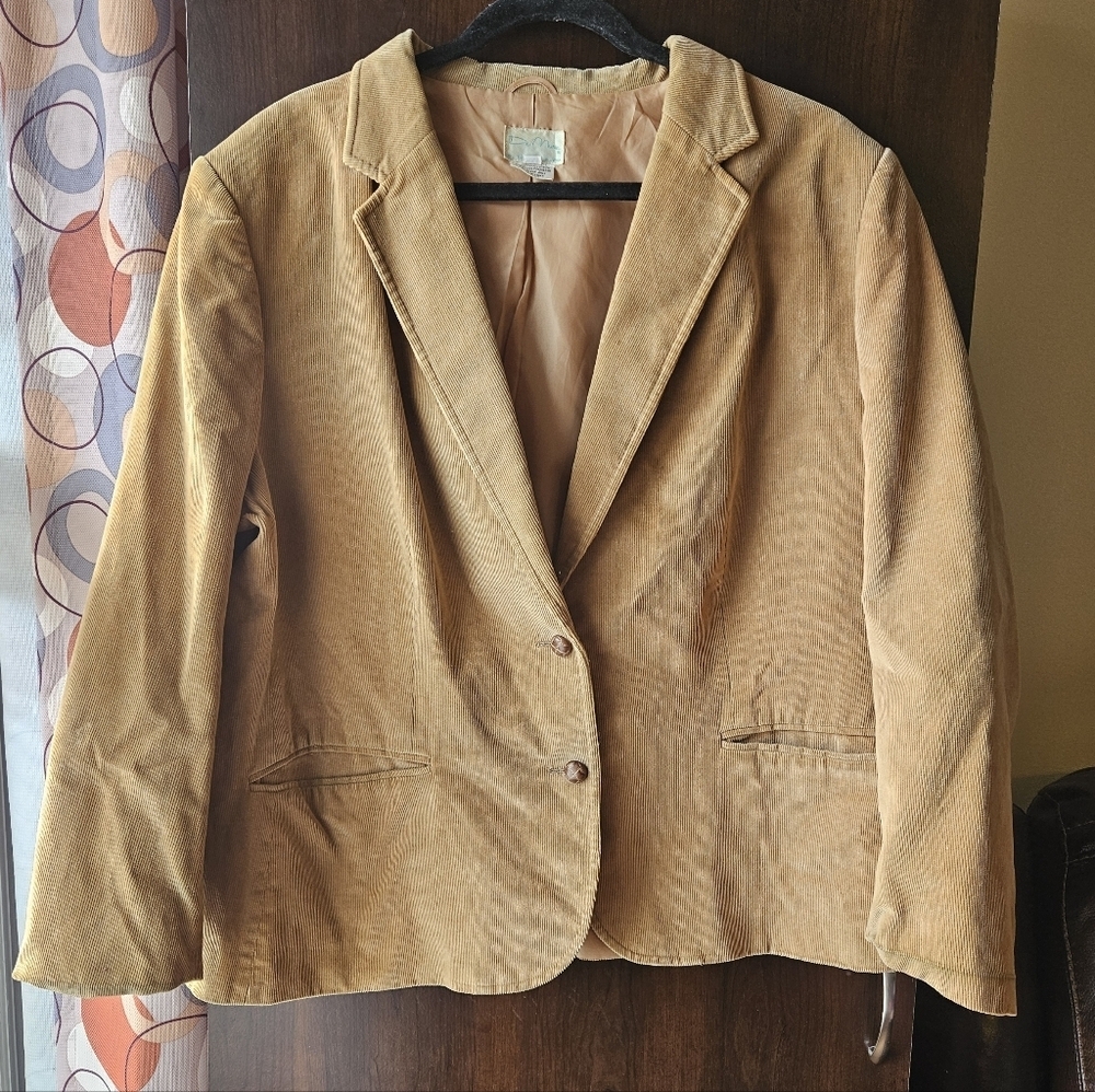 Vintage De Mura Men's Tan Corduroy Blazer